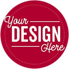 Full Color 2 in. Circle Vinyl Decal - Color: Cardinal