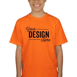Canada - Gildan Youth Ultra Cotton T-shirt - Color: Safety Orange