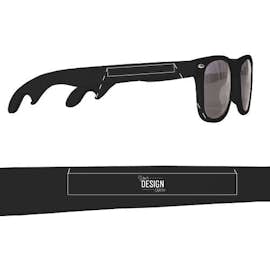 Malibu Bottle Opener Sunglasses - Color: Black