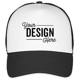 Valucap Foam/Mesh Trucker Hat - Color: White / Black