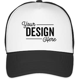Valucap Foam/Mesh Trucker Hat - Color: White / Black