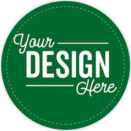 Full Color 3 in. Circle Vinyl Decal - Color: Kelly Green