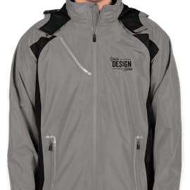 Team 365 Waterproof Hooded Jacket - Color: Sport Graphite / Black