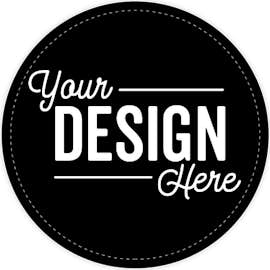 Full Color 4 in. Circle Vinyl Decal - Color: Black