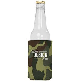 Foldable Bottle Cooler - Color: Green Camo