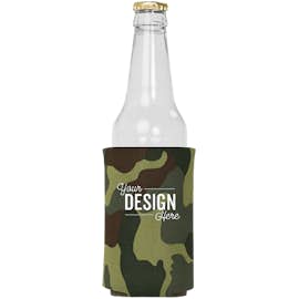 Foldable Bottle Cooler - Color: Green Camo
