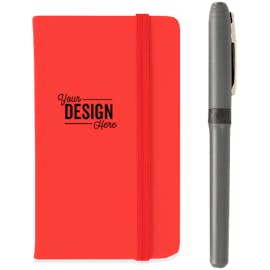 Hard Cover Mini Pocket Notebook - Color: Red