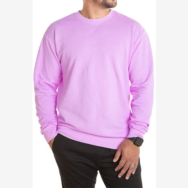 Custom Comfort Colors Lightweight Crewneck Sweatshirt Design