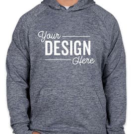 Sport-Tek Electric Heather Performance Pullover Hoodie - Color: True Navy Electric