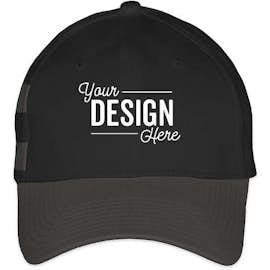 New Era Stretch Fit Striped Cotton Hat - Color: Black / Graphite