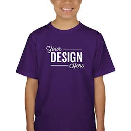 Canada - Gildan Youth 100% Cotton T-shirt - Color: Purple