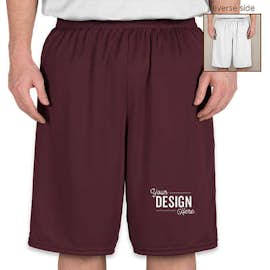 High Five Competition Reversible Basketball Shorts - Color: Maroon / White