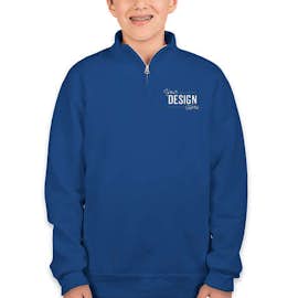 Jerzees Youth Nublend Quarter Zip Sweatshirt - Color: Royal