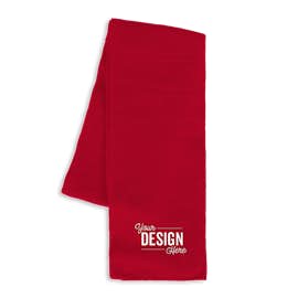 Sportsman Solid Knit Scarf - Color: Red