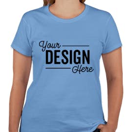 Canada - Gildan Women's 100% Cotton T-shirt - Color: Carolina Blue