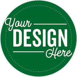 Full Color 2 in. Circle Vinyl Decal - Color: Kelly Green