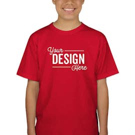 Canada - Gildan Youth 100% Cotton T-shirt - Color: Red