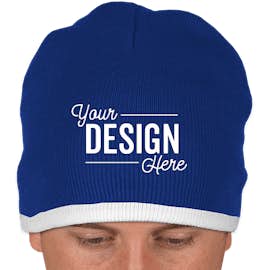 Canada - Sportsman Bottom Stripe Beanie - Color: Royal / White