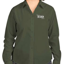Port Authority Women's Long Sleeve Easy Care Shirt - Color: Clover Green