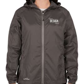 Eddie Bauer Women's Full Zip Hooded Packable Jacket - Color: Grey Steel