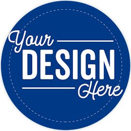 Full Color 2 in. Circle Vinyl Decal - Color: Royal Blue