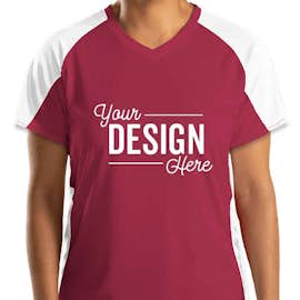 Augusta Women's Cutter Jersey - Color: Maroon / White