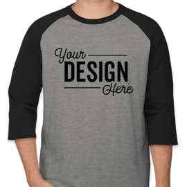 Sport-Tek Raglan T-shirt - Color: Heather Grey / Black