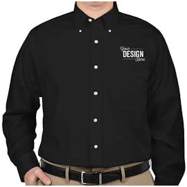 Van Heusen Baby Twill Dress Shirt - Color: Black