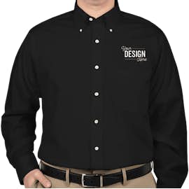 Van Heusen Baby Twill Dress Shirt - Color: Black