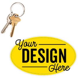 5.75 in. x 3.375 in. Oval Car Magnet - Color: Yellow
