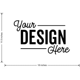 Full Color 18" X 11.5" Car Door Magnet - Color: White