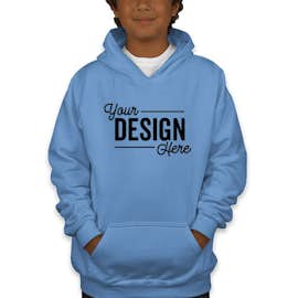 Gildan Youth Midweight 50/50 Pullover Hoodie - Color: Carolina Blue