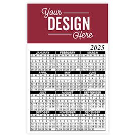Full Color Calendar Magnet - .036" - Color: Maroon
