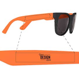 Two-Tone Promotional Sunglasses - Color: Orange