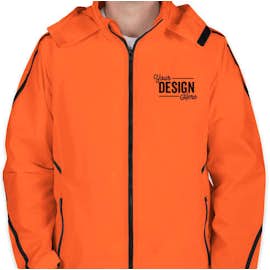 Team 365 Mesh Lined Hooded Jacket - Color: Sport Orange