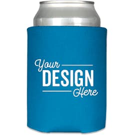 Foldable Can Cooler - Color: Neon Blue