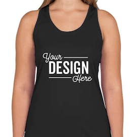 Augusta Women's Mesh Back Performance Racerback Tank - Color: Black