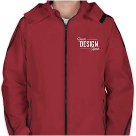 Team 365 Mesh Lined Hooded Jacket - Color: Sport Maroon