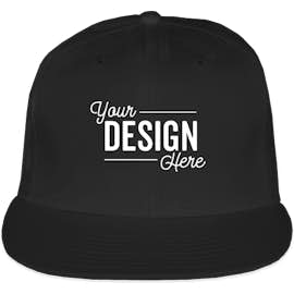 New Era 9FIFTY Flat Bill Snapback Hat - Color: Black