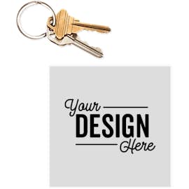 4 in. x 4 in. Square Static Stick Window Cling - Color: Clear