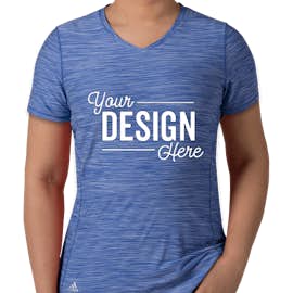 Adidas Women's Tech Heathered Performance Shirt - Color: Collegiate Royal Melange