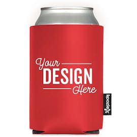 Deluxe Vinyl Foldable Can KOOZIE ® - Color: Red