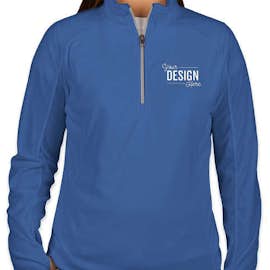 Port Authority Women's Quarter Zip Microfleece Pullover - Color: Light Royal