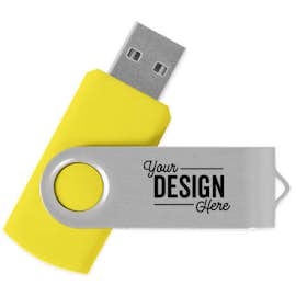Rotate USB Flash Drive 8GB - Color: Yellow