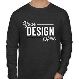 Canada - Bella + Canvas Long Sleeve Jersey T-shirt - Color: Dark Grey Heather