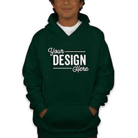 Gildan Youth Midweight 50/50 Pullover Hoodie - Color: Forest