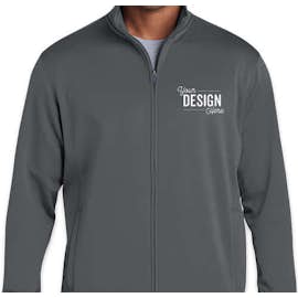 Sport-Tek Sport-Wick Tech Fleece Full Zip Jacket - Color: Dark Smoke Grey