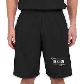 Augusta Colorblock Basketball Shorts - Color: Black / White