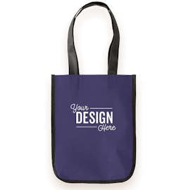 Small Laminated Shopper Tote - Color: Royal