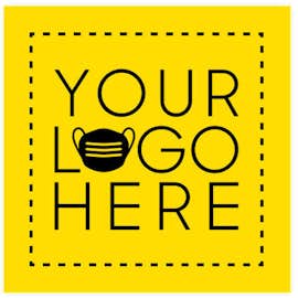 Customized Full Color 12" Square Floor Decal - Color: Yellow